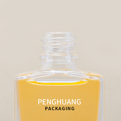 30ml Glass Bottle Packaging Glass Square Shape Serum Bottles With Dropper