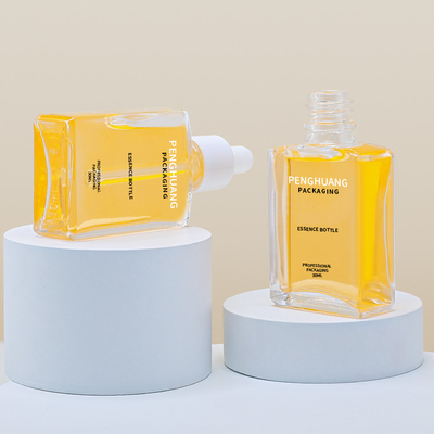 бутылки сыворотки формы квадрата бутылки стекла 30ml упаковывая стеклянные с капельницей