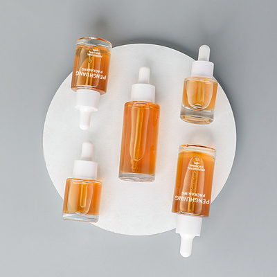 округлая форма масла бутылки капельницы сыворотки 15ml 20ml 30ml 40ml 50ml упаковывая стеклянная