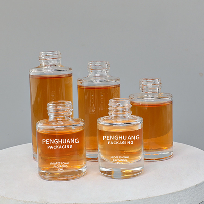 округлая форма масла бутылки капельницы сыворотки 15ml 20ml 30ml 40ml 50ml упаковывая стеклянная