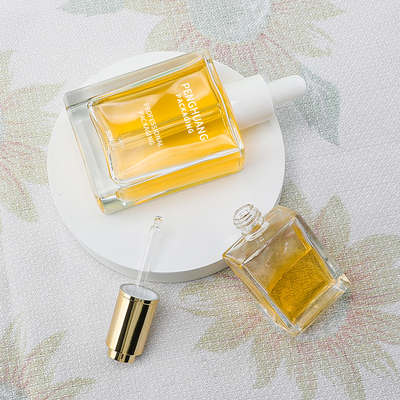 форма масла бутылки капельницы сыворотки 15ml 30ml 50ml 100ml упаковывая стеклянная квадратная