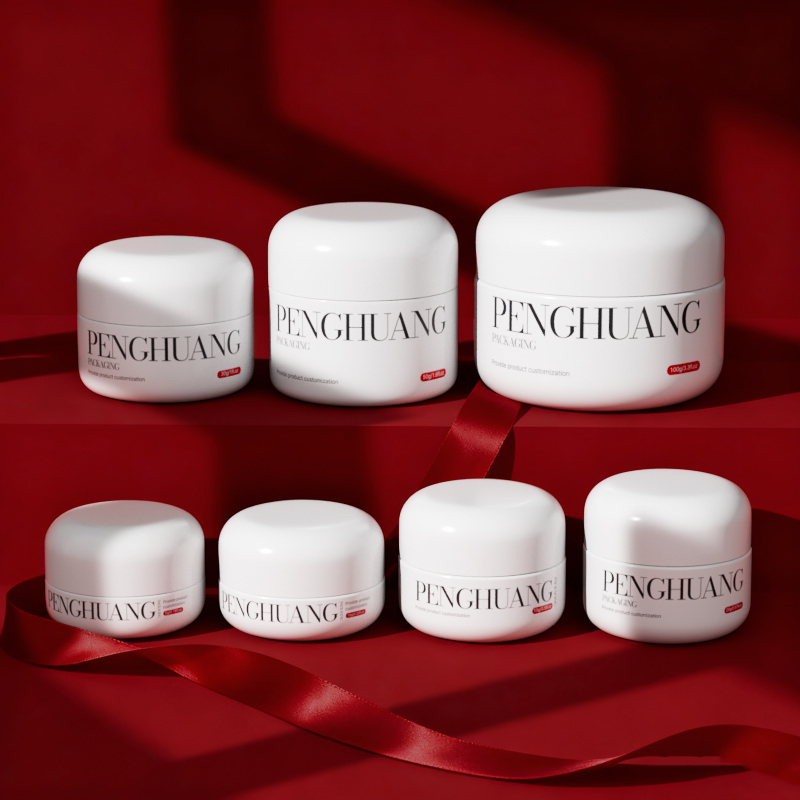 Пользовательские стеклянные банки для крема для бальзама для губ в белом/прозрачном/индивидуальном исполнении с логотипом и индивидуальным цветом/печатью
