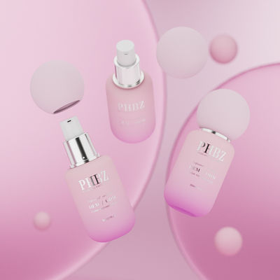 Круглое стеклянное кремовое лосьоновое бутылочки 30 мл