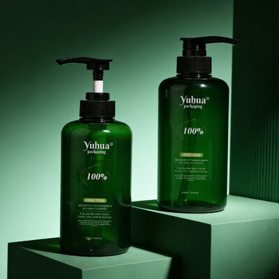 Настраиваемые пластиковые упаковочные бутылки для косметических средств, включая тонизирующие лосьоны, с цилиндрической формой и закрытием крышки на винте