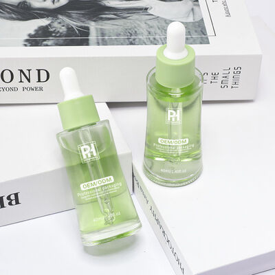 Герметичные флаконы-капельницы для сыворотки с индивидуальным цветом и печатью логотипа, подходящие для косметической упаковки