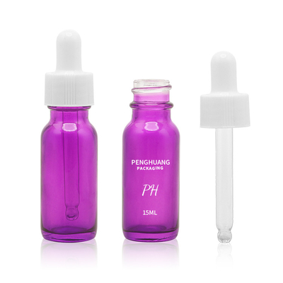 стекло 15ml 60ml 120ml пурпурное Бостон разливает белую капельницу по бутылкам