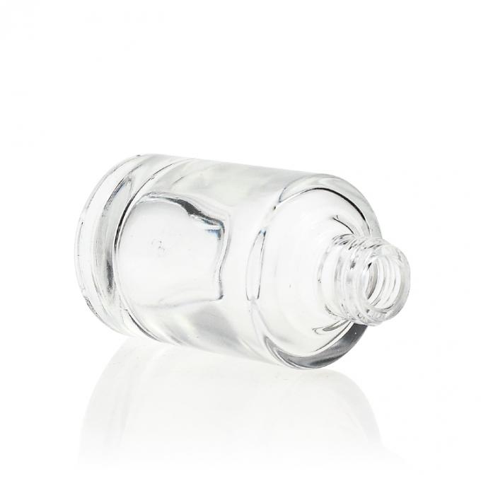 Роскошная косметическая упаковывая пустая ясная стеклянная бутылка капельницы с пипеткой