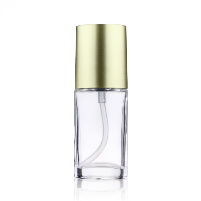 Роскошная косметическая упаковывая бутылка учреждения бутылки стекла 40ML с насосом золота для макияжа
