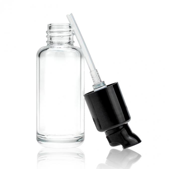 бутылка учреждения стекла круга 30 ml косметическая жидкостная, идеальная стеклянная тара для женщин