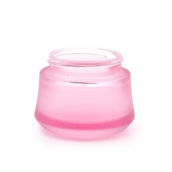 2021 изготовитель продают роскошный розовый косметический упаковывая опарник оптом 50ml сливк сыворотки стеклянный