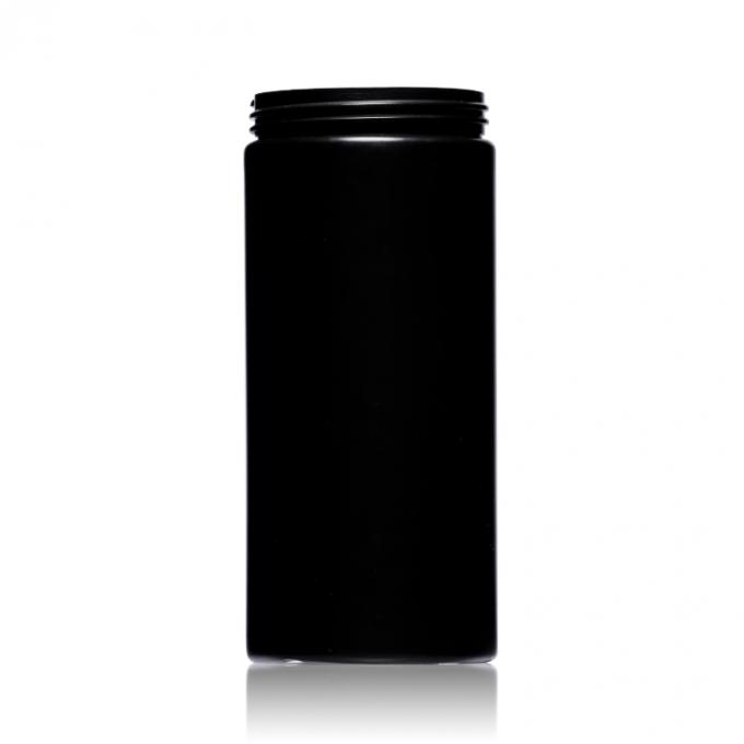 261ml повторно используя контейнеры опарника пластикового HDPE черные пустые упаковывая