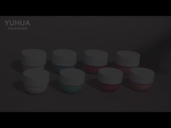 роскошная косметическая пластиковая банка с крышкой