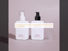Оптовая квадратная пластиковая бутылка лосьона 150 мл бутылка для насоса сыворотки для волос