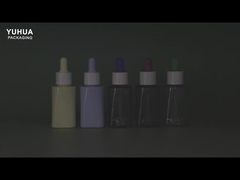 Печать логотипа 50 мл бутылки для капель сыворотки PET для эфирных масел и ухода за кожей